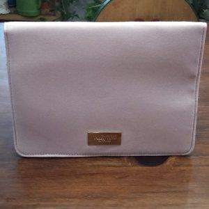 Valentino Perfume Pink Canvas Clutch